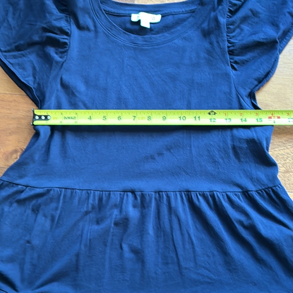 JCrew- Knit Broken-in-Jersey-Tiered Mini Dress - Picture 10 of 10